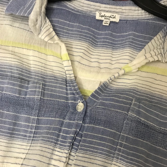 Splendid Striped button down top - Picture 8 of 8